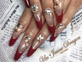 ボルドー☆フレンチネイル