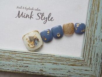 ミンクスタイル 恵比寿店(Mink Style)/シェル埋め尽くしフットネイル