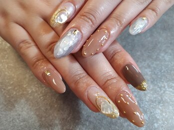 パステル(PASTEL)/大人上品なスカルプネイル