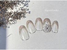 ヴィガー アンド ルックス 白金 目黒(Vigor&Looks)/フレンチ　ミラー　花　パール