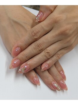 ネイルサロンミキ 横浜(MIKI)/上品美爪効果王道ガラスデザイン