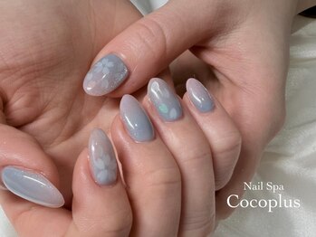 ネイル スパ ココプラス(Nail spa Cocoplus)/桜ホロネイル×春色マグネット