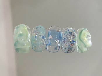 ゆびノさき イバラキシ(ibarakishi)/きらきらニュアンスネイル