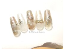ラニネイルトウキョウ(LANI nail Tokyo)/スモーキークォーツ風天然石