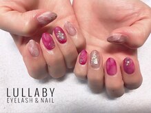 ララバイ 三軒茶屋店(LULLABY)/明るめカラーの大理石ネイル