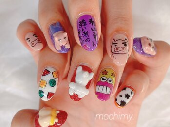 モチミィ(mochimy.)/*クレヨンしんちゃんネイル*