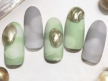 プルトワ(pourtoi)/ニュアンスミラーネイル☆