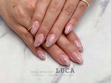 ネイルアトリエルカ(nail atelier LUCA)/W-584 ボタニカルフラワーネイル