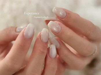 エスペラーンス ネイルの写真/【天王寺】シンプルだからこそ際立つ技術力★選べる【定額デザインコース】流行りのパーツやカラーも豊富◎