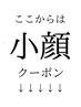 ↓ここから下はフェイシャルクーポンメニュー↓