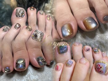 ルミナ 高崎店(Lumina)の写真/いつ見られても素敵な足元に！ふと目に入るたび嬉しくなる、魅せるフットネイルを♪