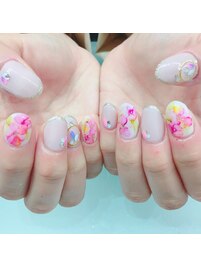 水彩フラワー