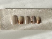 カラ ネイル 中津店(calla nail)/チェック×ラメ