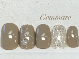 シンプルワンポイントネイル