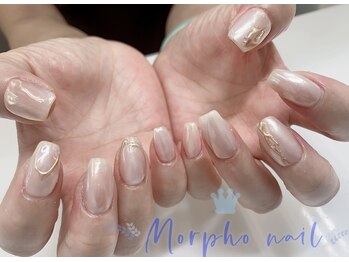 モルフォネイル(Morpho nail)/#キラキラネイル#冬ネイル