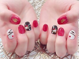 #バレンタインネイル