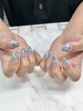 オレンジスティック/スカルプ シルバー s88