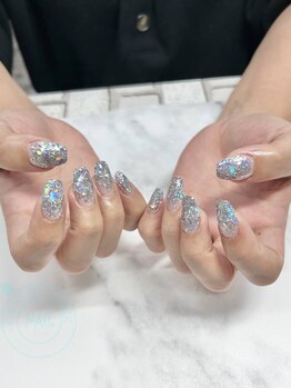 オレンジスティック/スカルプ シルバー s88