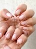 【HAND】◇オフ込◇パラジェル◇2色使ったフレンチネイル￥7500
