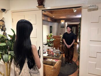 カラダビューティー/笑顔でお出迎え♪ご来店の流れ