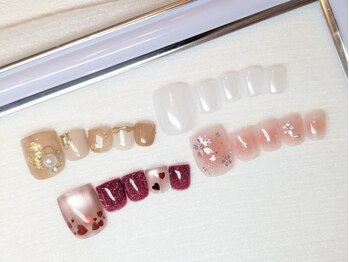 ネイルビューティーサロン パンドーラ 西明石店(Pandora)の写真/シンプル～トレンドデザインまで幅広くご用意◎あなたのお気に入りがきっと見つかる♪持ち込みもOK◎