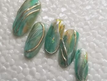 ネイリックス アヴェニール(NAILX avenir)/グリーン大理石