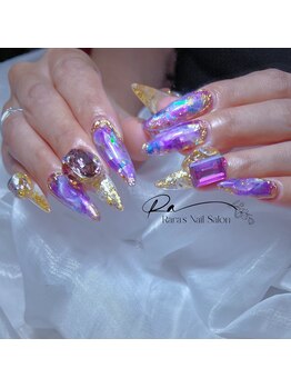 ララズネイル(Rara's Nail)/長さ出しシンプルネイル