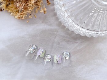 塗りかけネイル