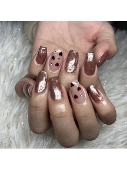 グロウネイル(Glow.Nail)/バレンタインネイル