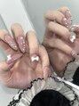 ネイル モア 岐阜駅店(nail mor.)&nbsp;透け感のあるちゅるんカラーがお気に入りです♪