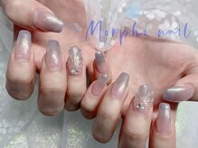 モルフォネイル(Morpho nail)/#キラキラネイル#冬ネイル