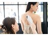 【女性に大人気】うなじ美人に♪セルフ脱毛30分＋『背中・うなじ』お手伝い