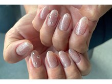 ミアネイル 蕨店(mia nail)/韓国グリッター＋パーツ追加