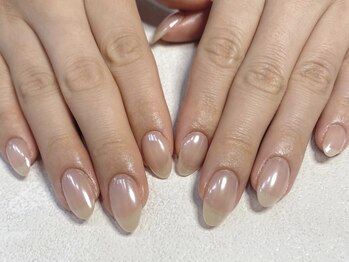 アイミーモア 国立店(aimer more)/ワンカラー×ミラーネイル