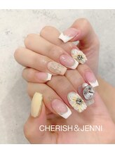 チェリッシュ アンド ジェニ(CHERISH＆JENNI)/向日葵ネイル