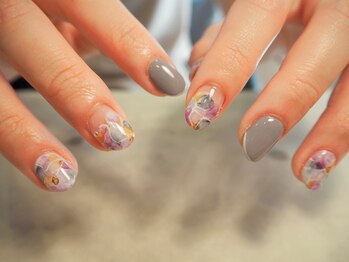 サロン カラフリー アシヤ(Salon Colorfulyy Ashiya)/紫陽花デザインネイル