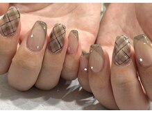 スワローネイルアイ(swallow nail eye)/チェックネイル