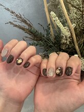 プルメリアドット(Plumeria.)/アンティークネイル