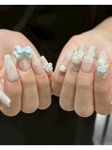 サンミーゴネイル 神戸店(Sunmego Nail)/バラ×キャラクター