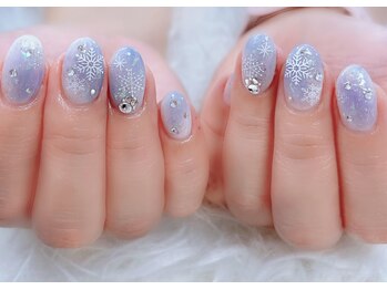 ディアリーネイル(Dearly Nail)/雪の結晶ネイル