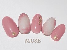 ミューズ MUSE 四街道大日店/マーブルくすみピンク春パステル