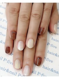 爽やかグラデーションネイル♪