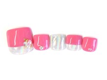 ネイルサロン アテナ(Athena)/持ち込みアート/ミラーフレンチ