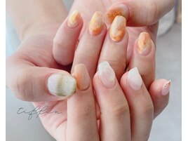 ～涼しげアシメネイル～