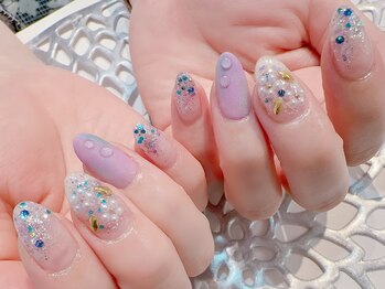 ラルネイル 大宮(Lull. nail)/#梅雨#水滴アート#ニュアンス