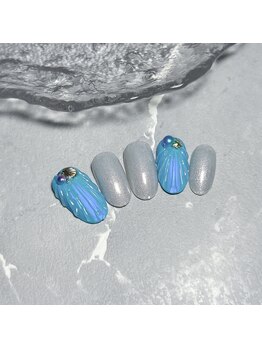 リュクネイル 拝島店(RyukuNail)/人魚の鱗ネイル