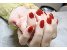 ディーエムジーネイル(DMG nail)/大人レッドのワンカラー