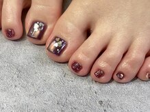 エルマナ ネイル(Hermana NAIL)/埋め込みハートホロフット