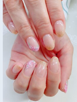 ネイルサロン ティアラリュクス 市川北口店(Tiara Luxe)/桜ネイル