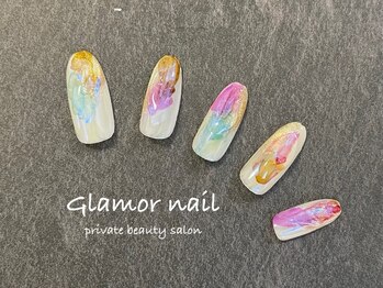 グラマーネイル(Glamor nail)/インク×カラフル